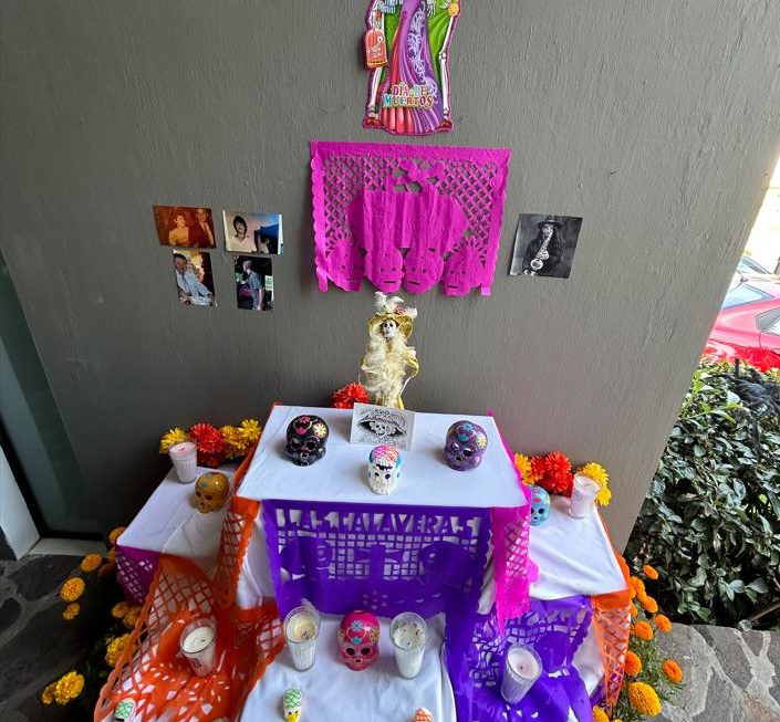 Mexican offering for the day of the dead