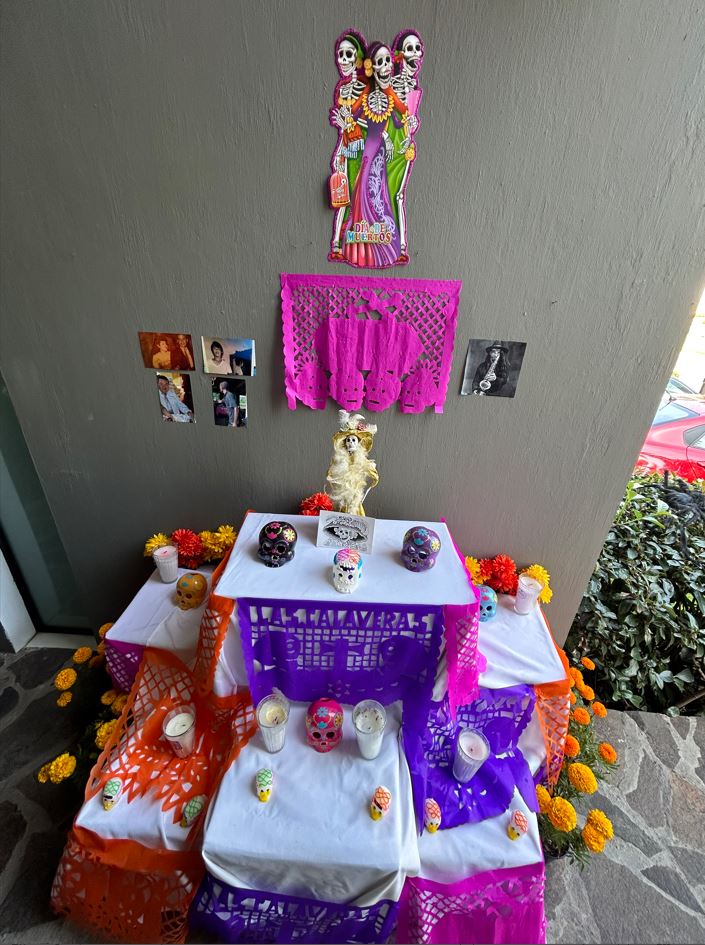 Mexican offering for the day of the dead